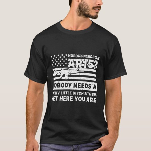 Funny Ar-15 American 2nd Änderungsanträge Gun Righ T-Shirt (Vorderseite)