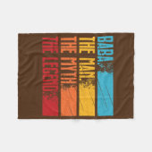 Funny Arabic Dad Arabic Father Best Baba Ever Fleecedecke (Vorderseite (Horizontal))