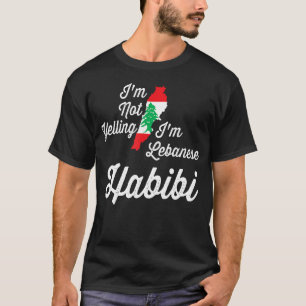 Funny Arabisch Libanese ich schreie nicht, ich bin T-Shirt