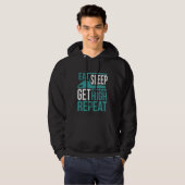 Funny Arborist Get High Tree Kettensäger Hoodie (Vorne ganz)