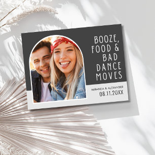 Funny Arch Foto Wedding Save the Date Ankündigungspostkarte