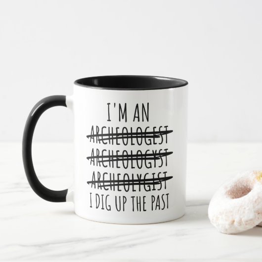 Funny Archaeologist Tasse (Mit Donut)