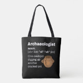 Funny Archäologe Definition Cracked Pot Tasche (Rückseite)