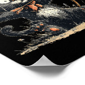 Funny Archer Cat With Bow And Arrow Graphic Costum Poster (Ecke)