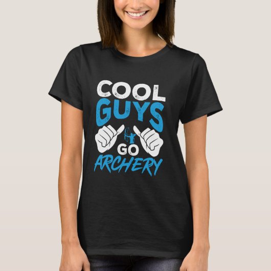 Funny Archer Coole Typ Go Bogenschießen T-Shirt (Vorderseite)