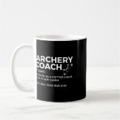 Funny Archery Coach definiert den besten Vater all Kaffeetasse (Links)