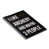 Funny Archery Hunting Gifts Hunter Bow And Arrow Notizblock (Rechte Seite)