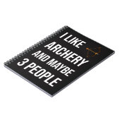 Funny Archery Hunting Gifts Hunter Bow And Arrow Notizblock (Linke Seite)