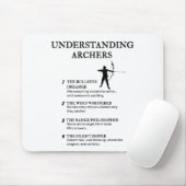 Funny Archery Life Definitions Mousepad (Mit Mouse)