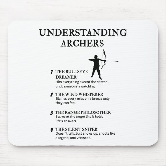 Funny Archery Life Definitions Mousepad (Vorne)
