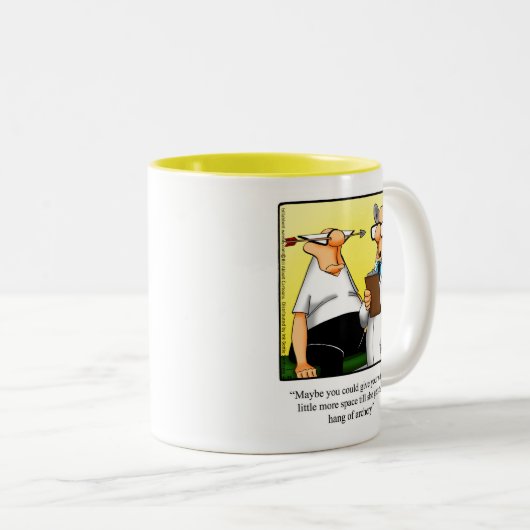 Funny Archery Spaß Tasse Geschenk (VorderseiteRechts)