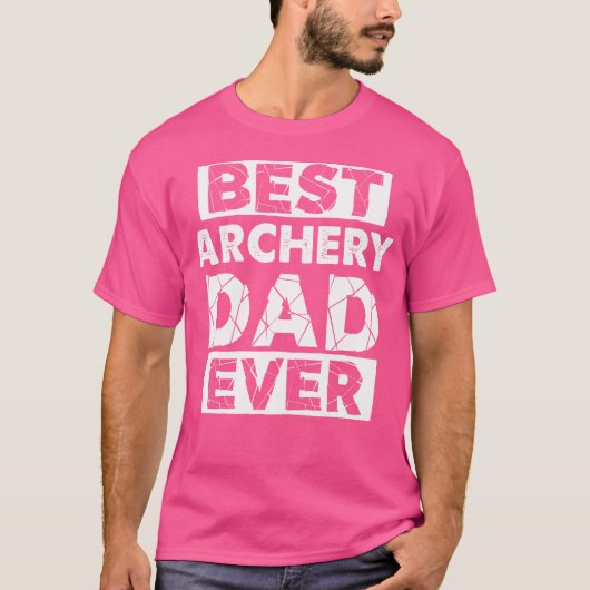 Funny Archery Vater Bester Vater T-Shirt (Vorderseite)