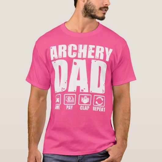 Funny Archery Vater Proud Archer Vater Spaß Vater T-Shirt (Vorderseite)