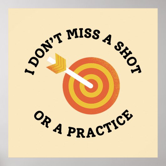 Funny Archery Vater Sprichwort Poster (Vorne)
