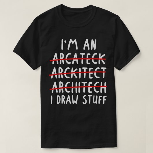 Funny Architect Art Men Women Future Architecture T-Shirt (Design vorne)