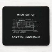 Funny Architectural Civil Engineering Engineer Mousepad (Vorne)