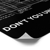 Funny Architectural Civil Engineering Engineer Poster (Ecke)