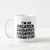 Funny Architecture Geschenk für Männer und Frauen Kaffeetasse (Links)