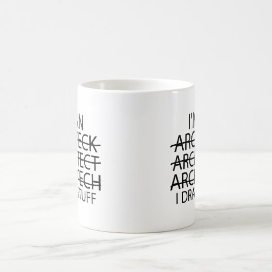 Funny Architecture Geschenk für Männer und Frauen Kaffeetasse (Mittel)