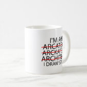 Funny Architecture Geschenk für Männer und Frauen Kaffeetasse (VorderseiteRechts)