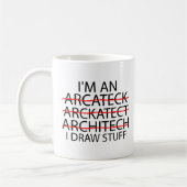 Funny Architecture Geschenk für Männer und Frauen Kaffeetasse (Links)