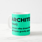 Funny Architecture Job Definition Tasse (Vorderseite Links)