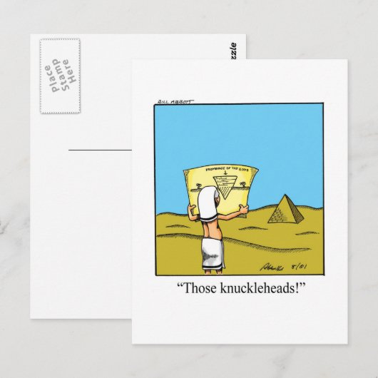 Funny Architecture Spaß Postcard Postkarte (Vorne/Hinten)