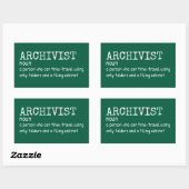 Funny Archivist bedeutet Sticker (Blatt)