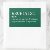 Funny Archivist bedeutet Sticker (Tasche)