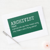 Funny Archivist bedeutet Sticker (Umschlag)