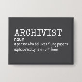 Funny Archivist Definition Button (Vorderseite)