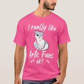Funny Arctic Fox Polar Fox T-Shirt (Vorderseite)