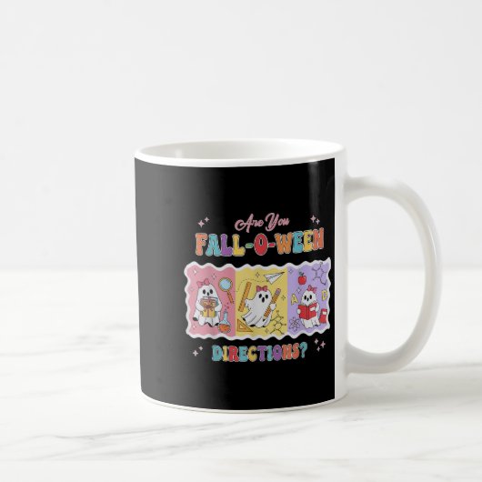 Funny Are You Fall O Ween Directions Teacher Hallo Kaffeetasse (Rechts)