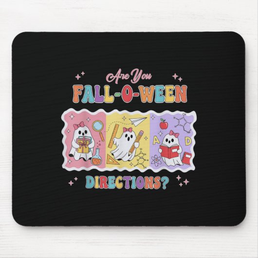 Funny Are You Fall O Ween Directions Teacher Hallo Mousepad (Vorne)