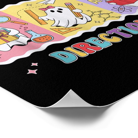 Funny Are You Fall O Ween Directions Teacher Hallo Poster (Ecke)