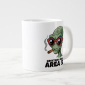 Funny Area 51 Alien Design Jumbo-Tasse (Vorderseite Rechts)