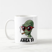 Funny Area 51 Alien Design Kaffeetasse (Links)