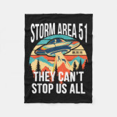 Funny Area 51 sie können uns nicht alle Shirts Ali Fleecedecke (Vorderseite)