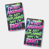 Funny Argumentation Graffiti Style Design Ausweis (Vorder- & Rückseite)