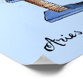 Funny Aries Poster Zodiac Cat Star Schild Plakat (Ecke)