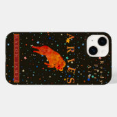Funny Aries Zodiac Black Red Personalisiert Case-Mate iPhone Hülle (Rückseite (Horizontal))