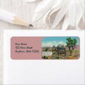 Funny Arizona Desert Rücksendeadressen-Aufklebers (Insitu)