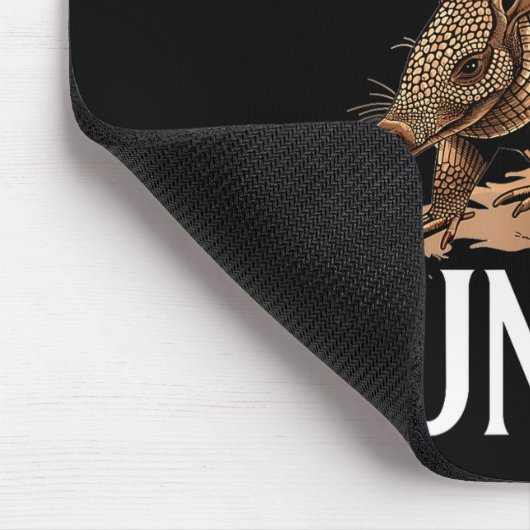 Funny Armadillo Animal Legendary Armadillo Hunter Mousepad (Ecke)
