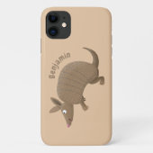 Funny armadillo Happy Cartoon Illustration Case-Mate iPhone Hülle (Rückseite)