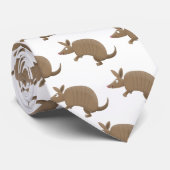 Funny armadillo Happy Cartoon Illustration Krawatte (Gerollt)