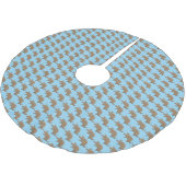 Funny armadillo Happy Cartoon Illustration Polyester Weihnachtsbaumdecke (Schrägansicht)