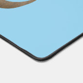 Funny armadillo Happy Cartoon Illustration Schreibtischunterlage (Ecke)