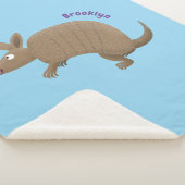 Funny armadillo Happy Cartoon Illustration Sherpadecke (3/4)