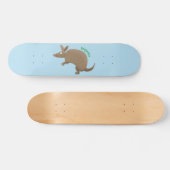 Funny armadillo Happy Cartoon Illustration Skateboard (Horizontal)
