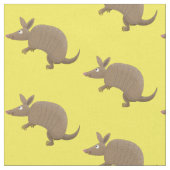 Funny armadillo Happy Cartoon Illustration Stoff (Nahaufnahme)